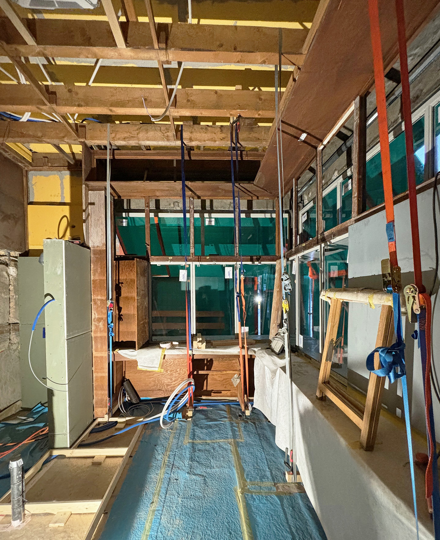 buan architekten - Umbau denkmalgeschützter Kiosk Eichhof Luzern - Baustelle