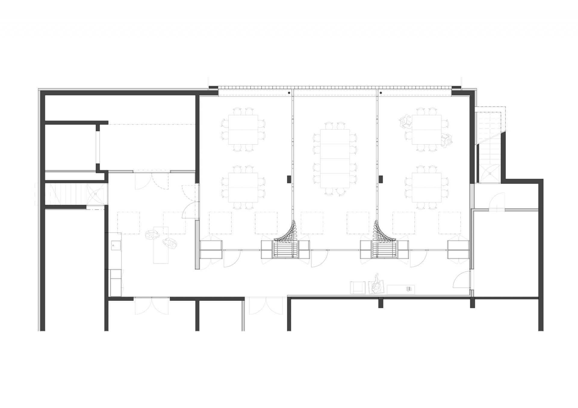 buan architekten - Umbau Bueroraeume IG Arbeit Unterlachenstrasse Luzern - Grundriss