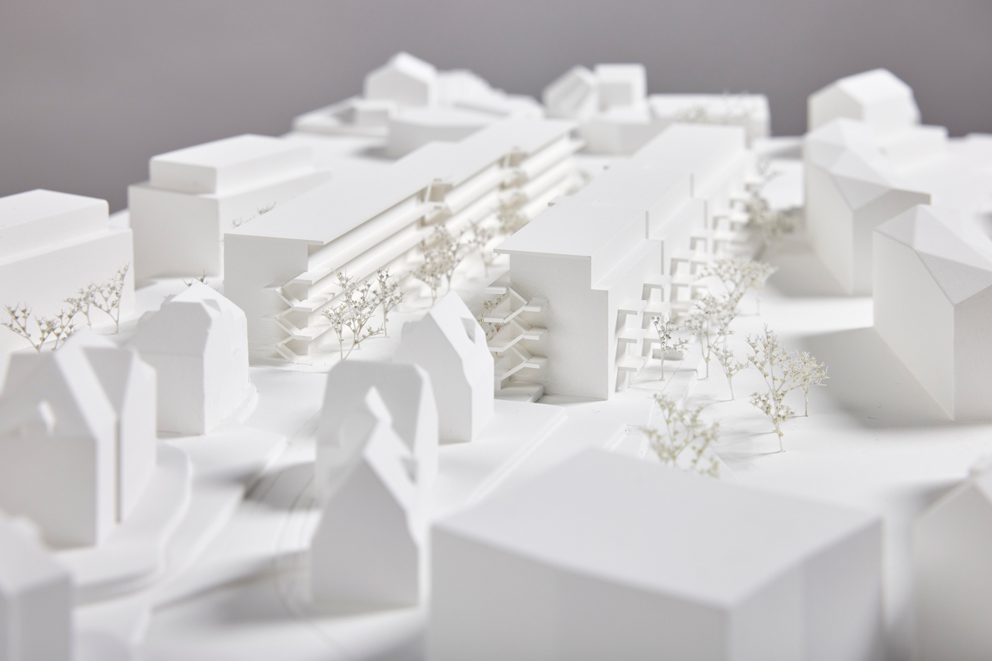 buan architekten – Projektwettbewerb Am Rain Luzern – Situationsmodell Westseite